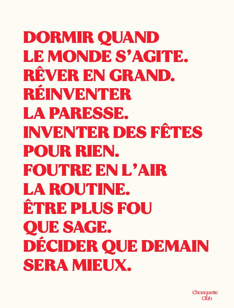 Mantra écru/rouge de la marque Chouquette Club