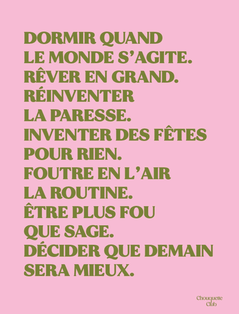 Mantra rose et kaki de la marque Chouquette Club