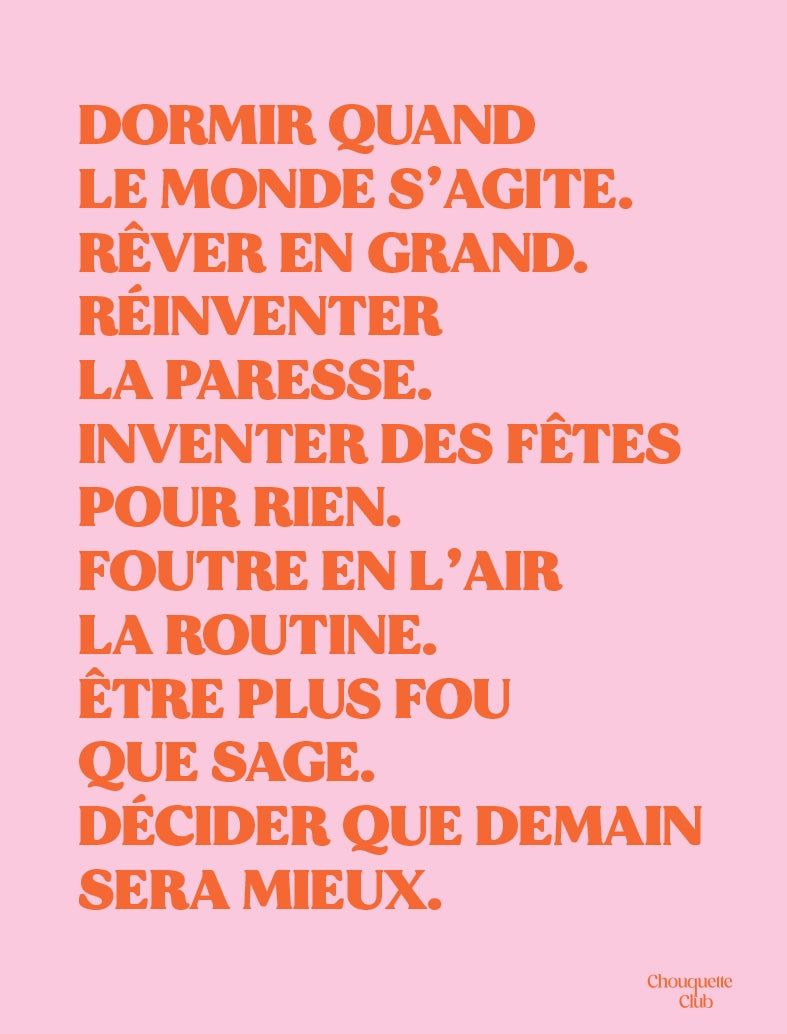 Mantra rose et orange de la marque Chouquette Club