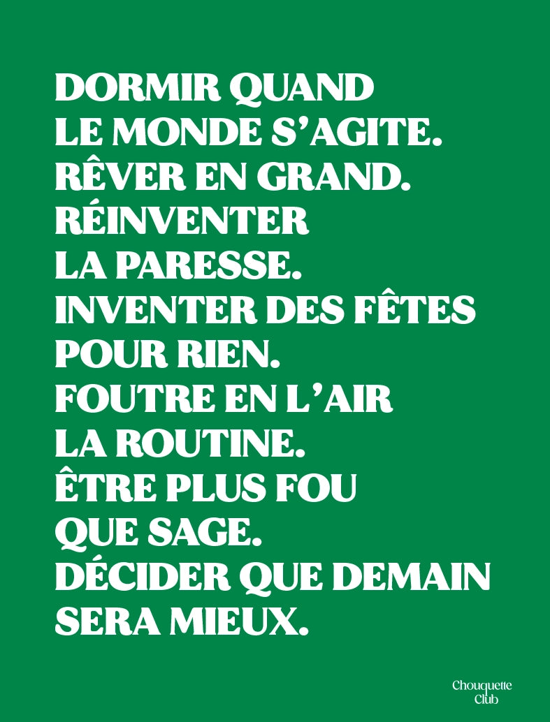 Mantra vert de la marque Chouquette Club