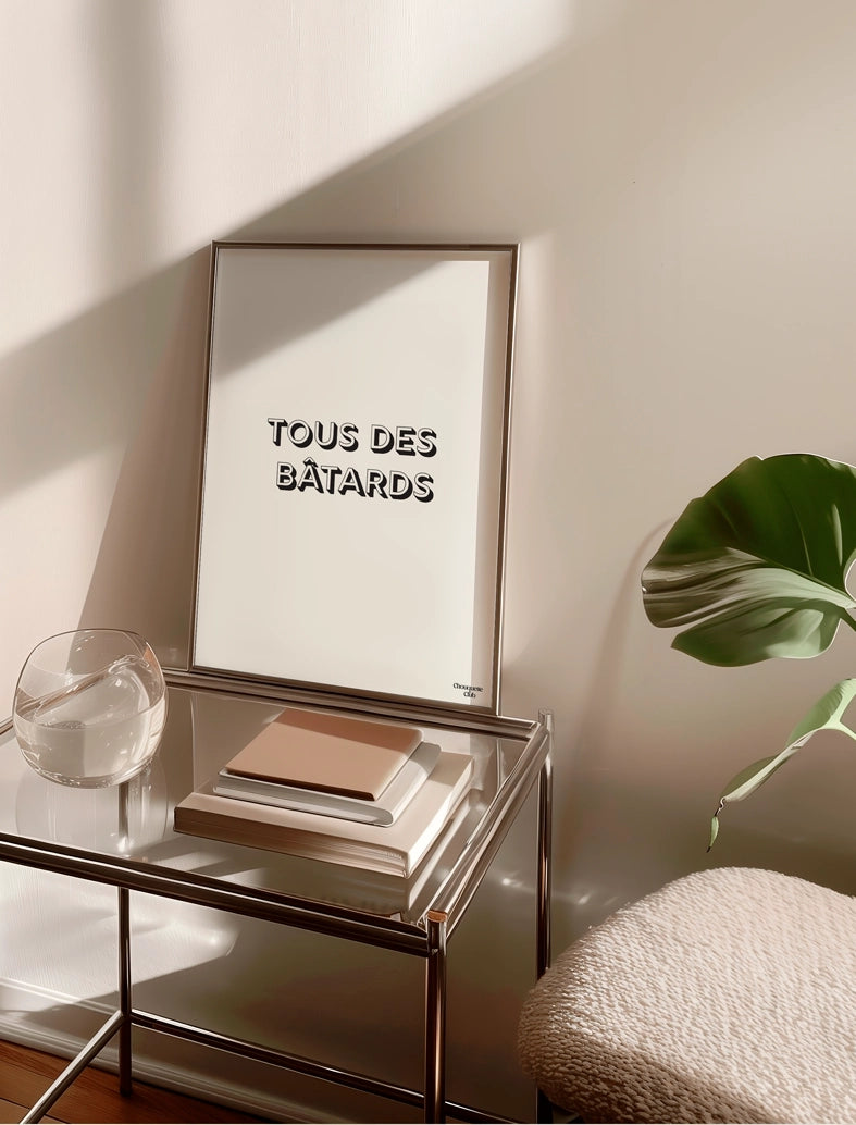 affiche noir et blanc