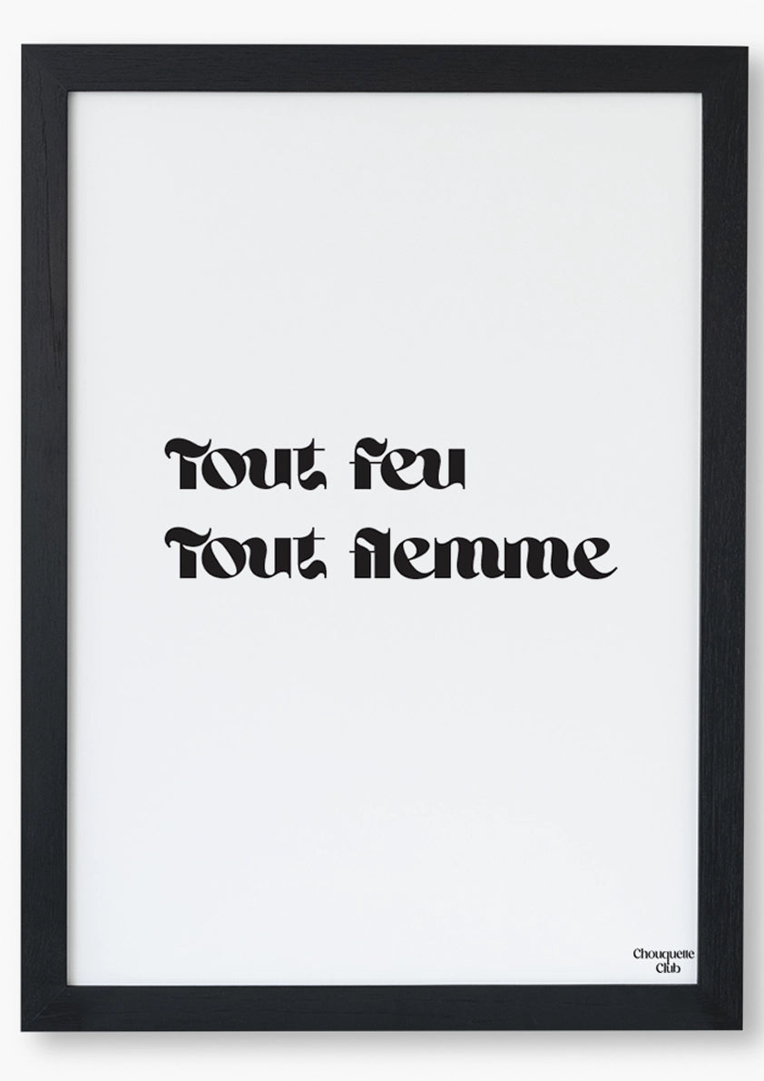 cadre noir affiche graphique
