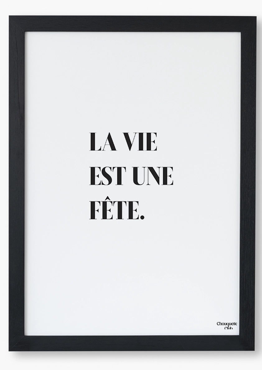 affiche noir et blanc