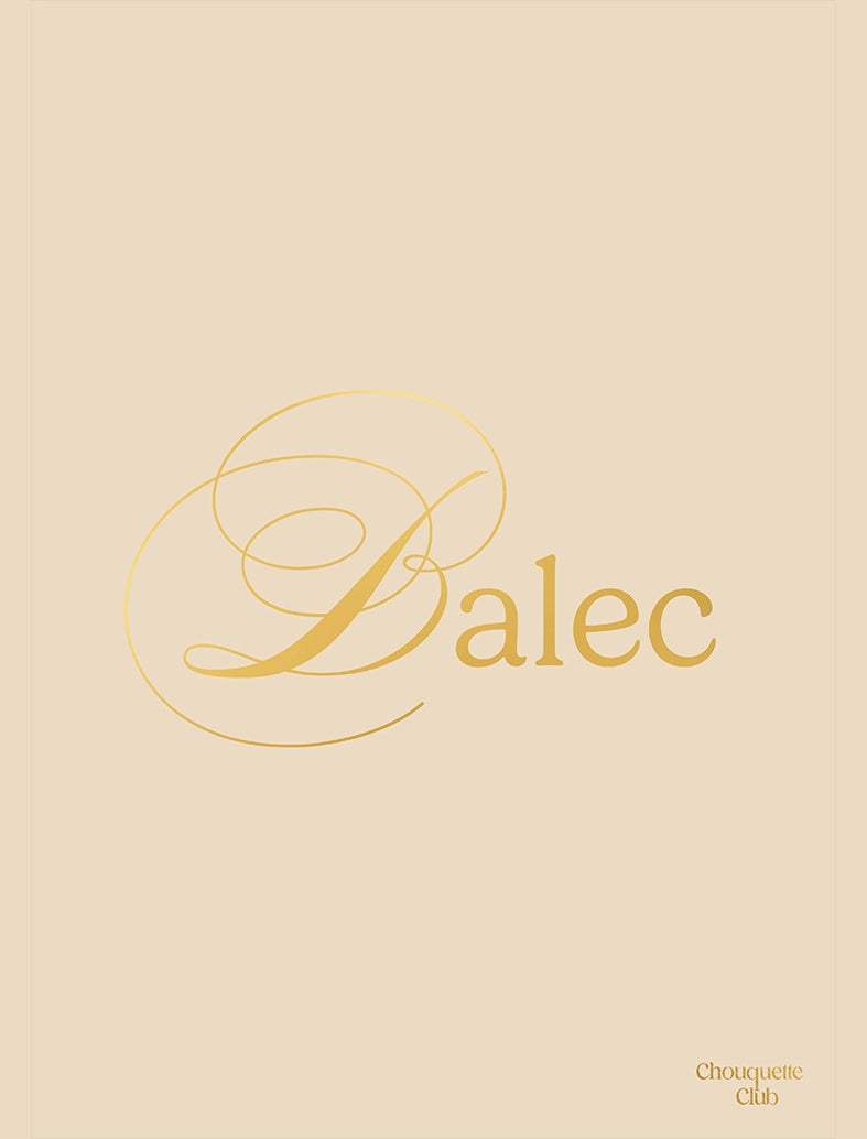 Affiche “balec” -lettrage doré fond beige de Chouquette Club