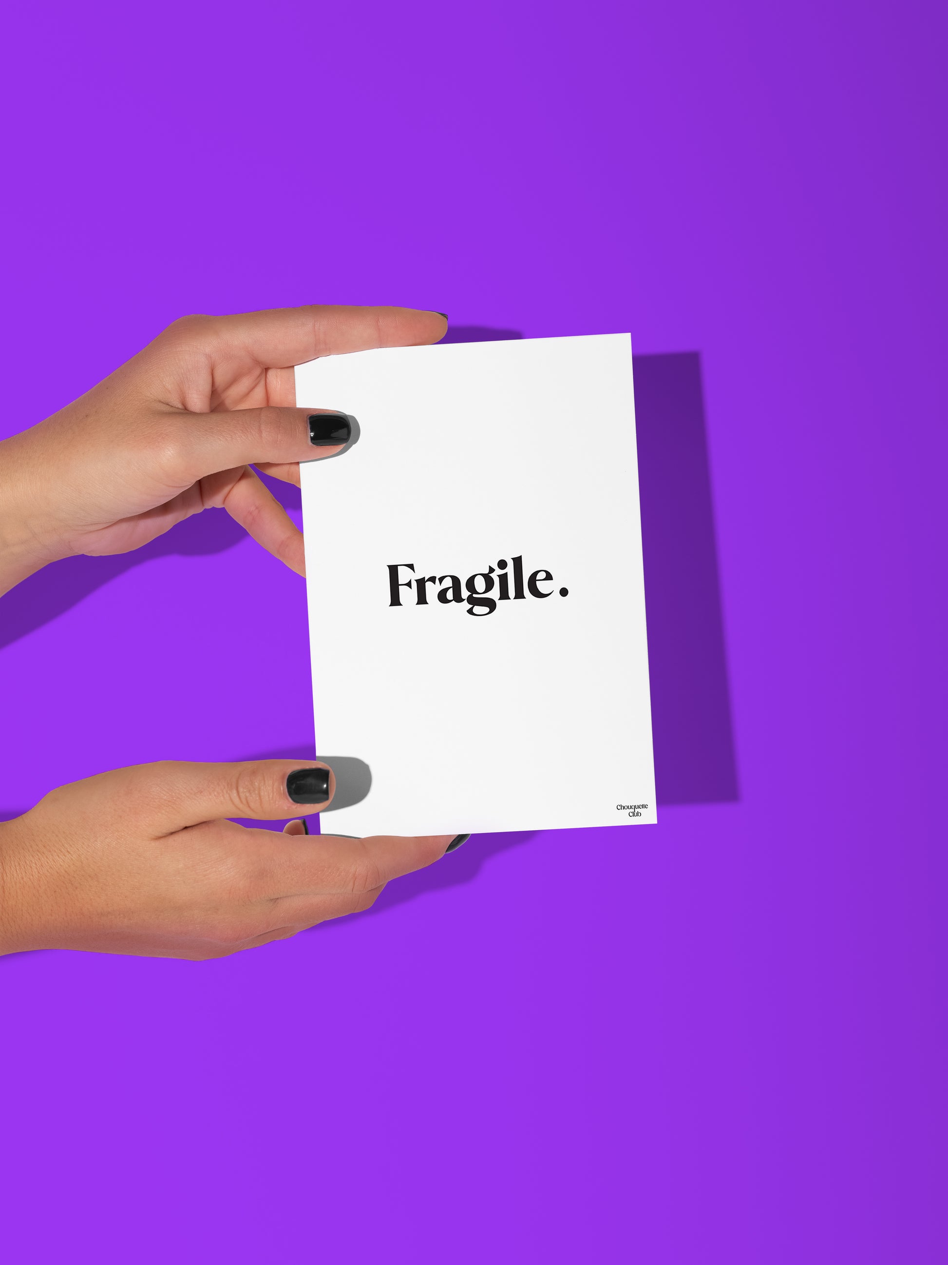 Carte postale "Fragile"