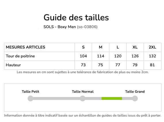 grille de taille