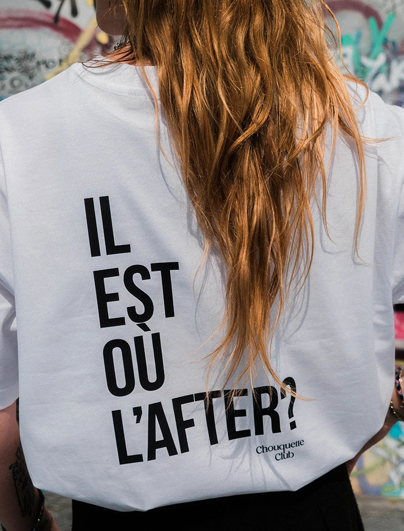 Tee-shirt femme "Il est où l'after?" Chouquette Club