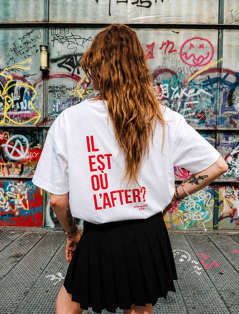Tee-shirt femme "Il est où l'after?" Chouquette Club