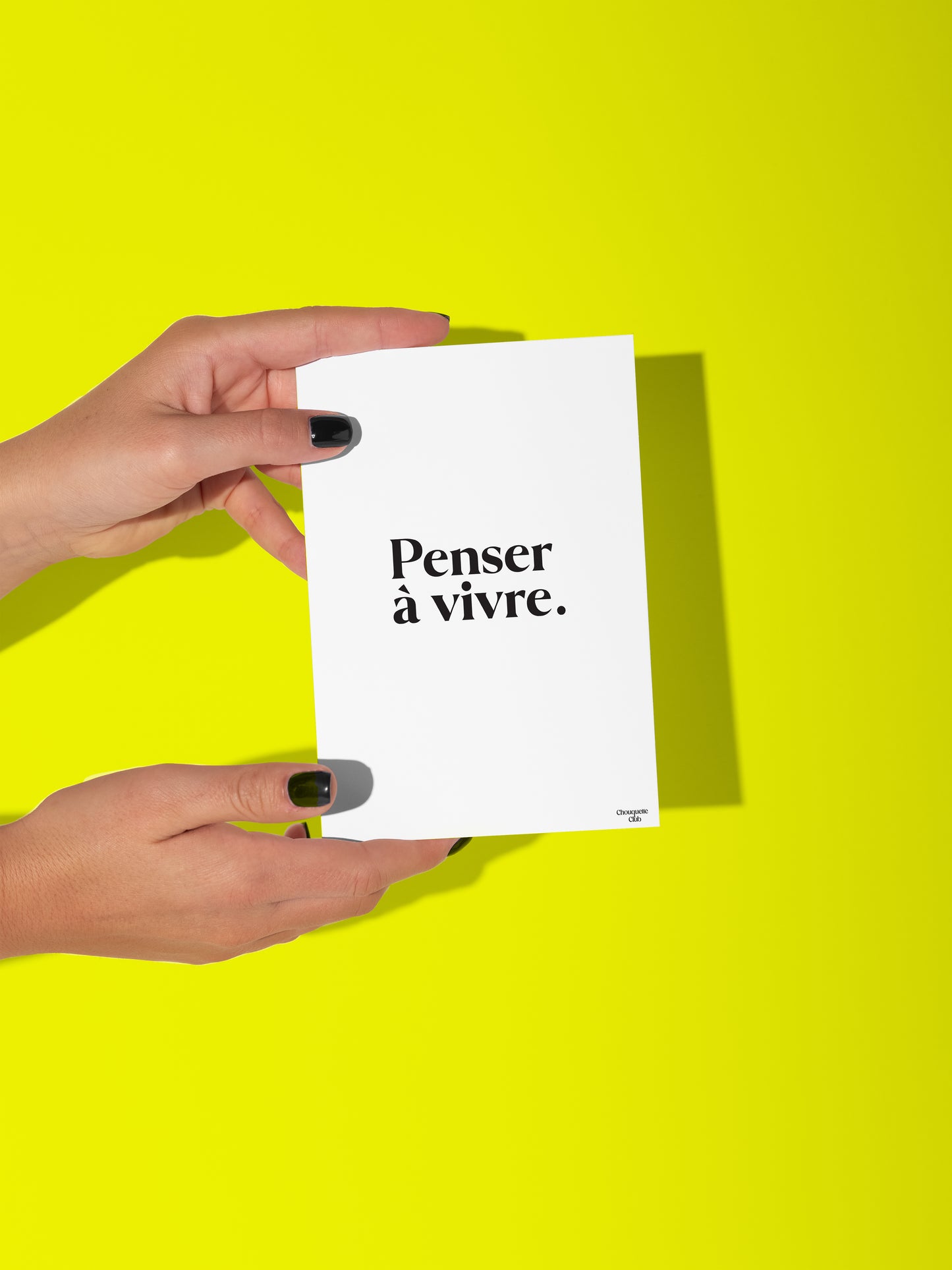 Carte postale Penser à vivre