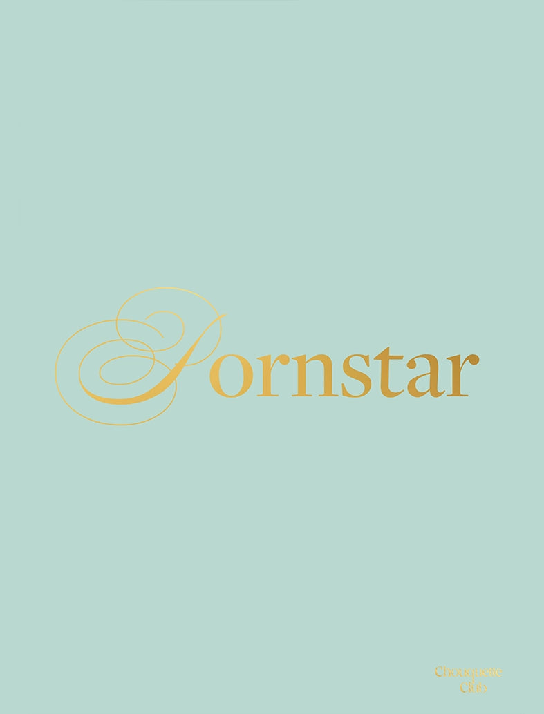 Affiche “Pornstar" - lettrage doré fond celadon