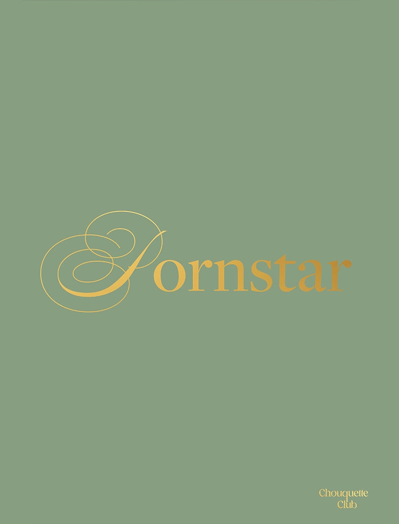 Affiche “Pornstar" - lettrage doré fond kaki