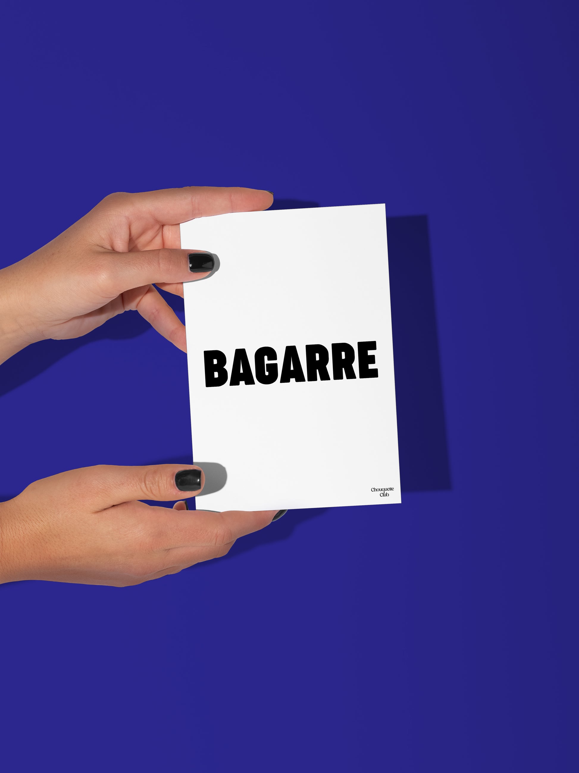 Carte postale Bagarre