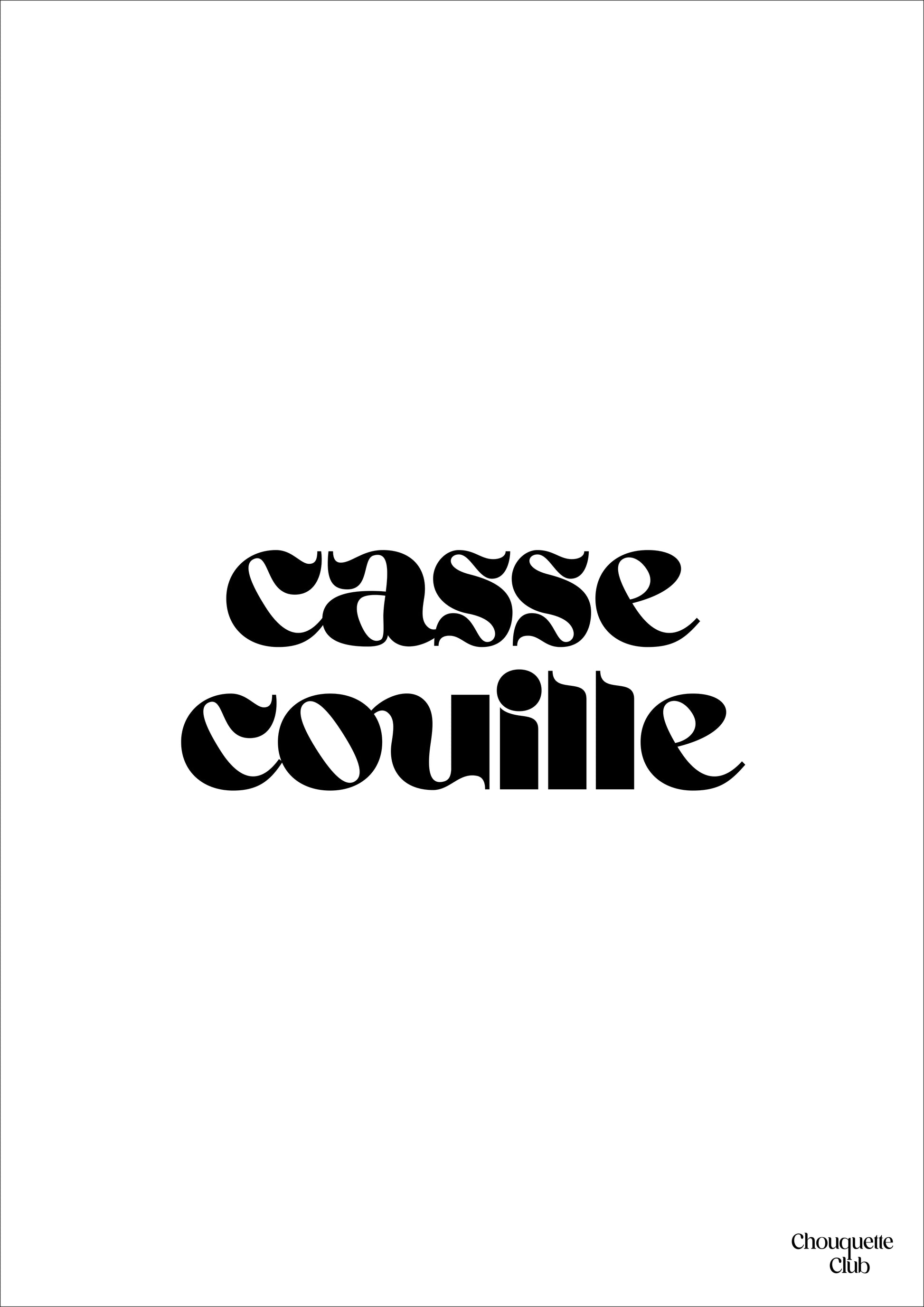 Carte postale "casse-couille"