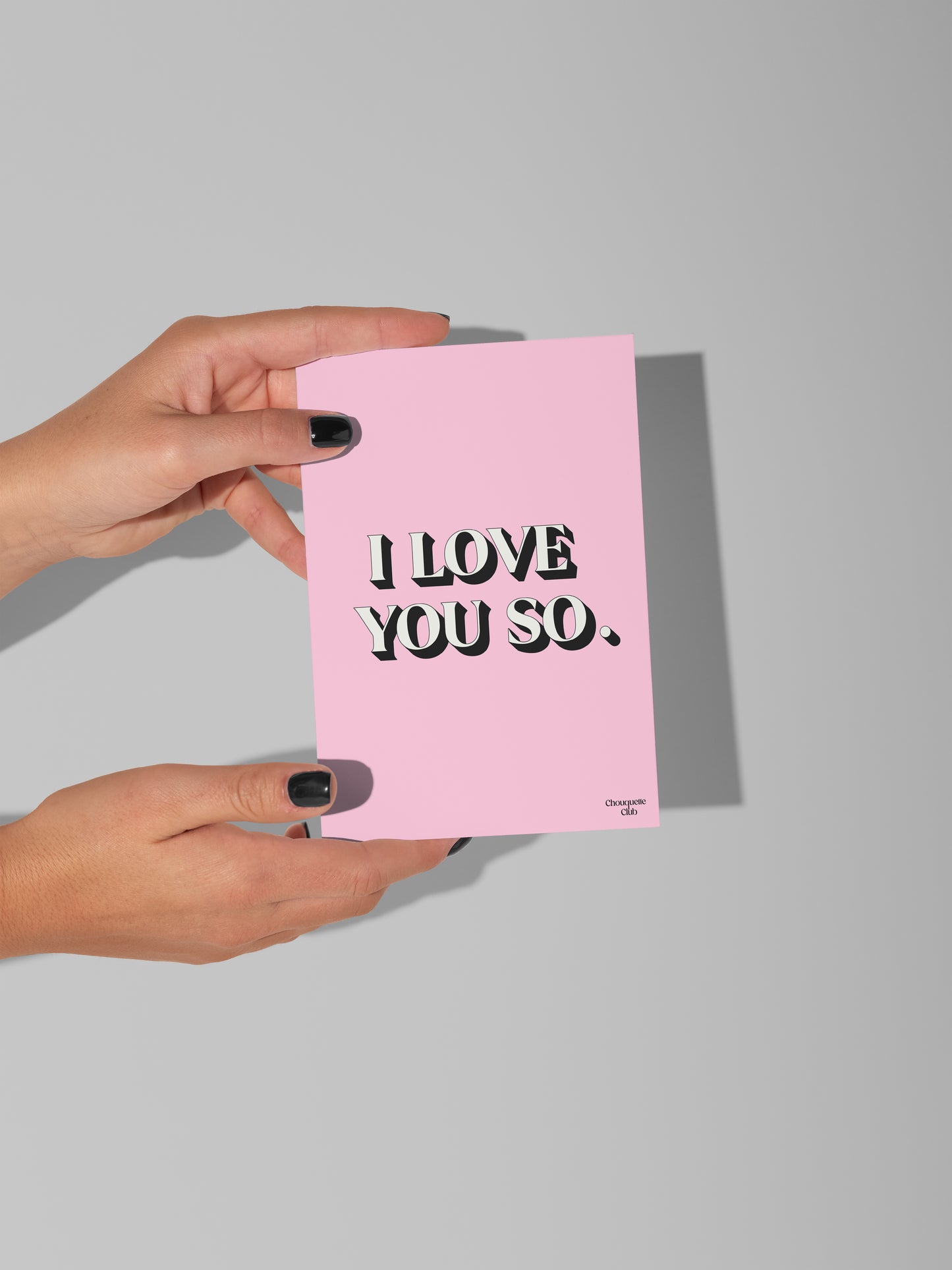 Carte postale "I love you so"