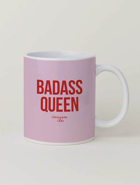Le mug "Badass Queen" rouge et rose