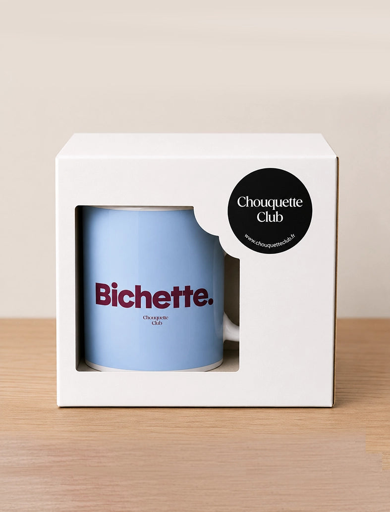Mug "Bichette"bordeaux et bleu