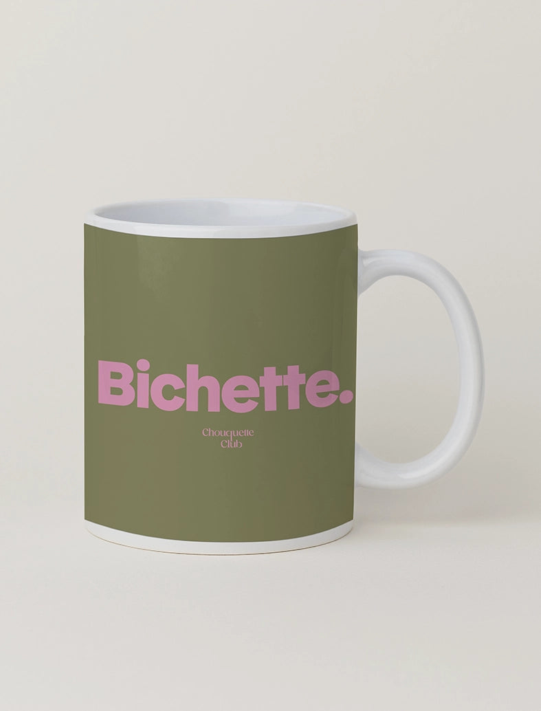 Mug "Bichette"kaki et rose