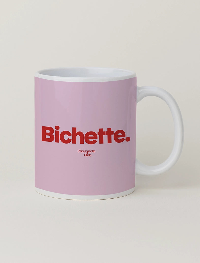Mug "Bichette" rose et rouge