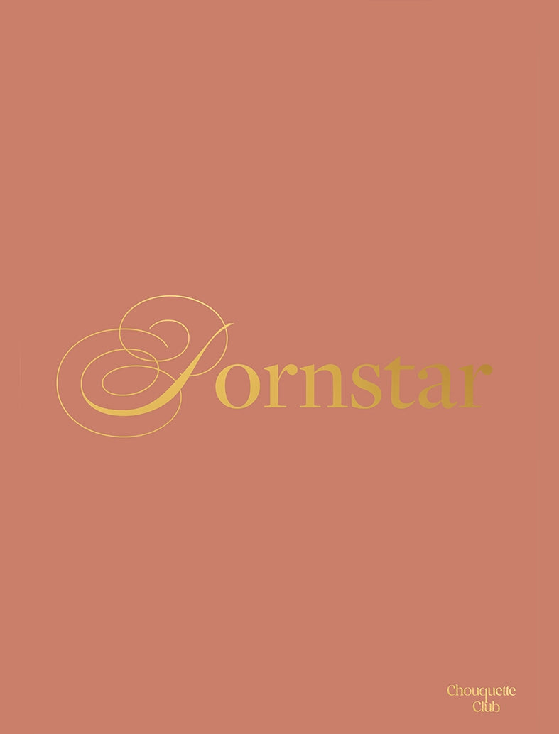 Affiche “Pornstar" - lettrage doré fond terracota
