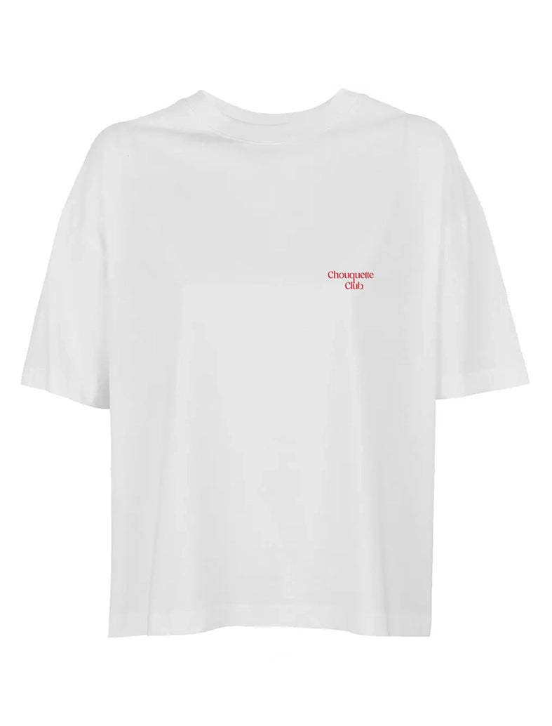 Tee-shirt femme "Va te faire cuire le cul" blanc et écriture en rouge