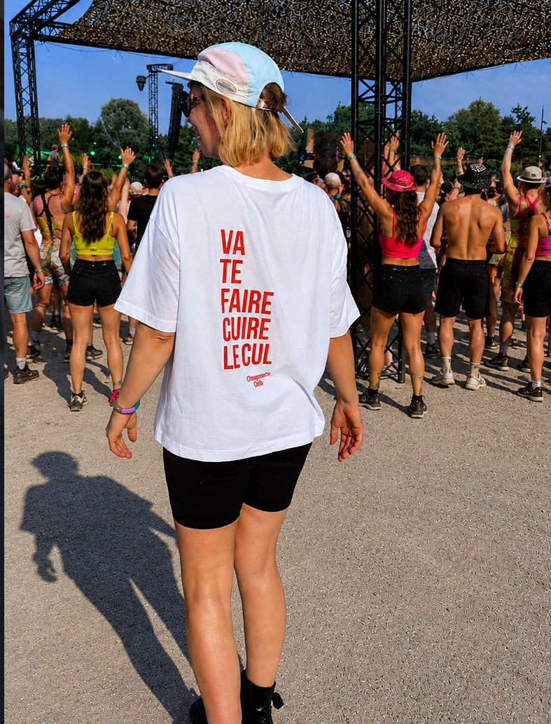 Tee-shirt femme "Va te faire cuire le cul"