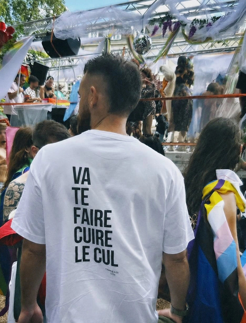 Tee-shirt homme "Va te faire cuire le cul"